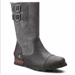 Sorel grey major pull on calf boots